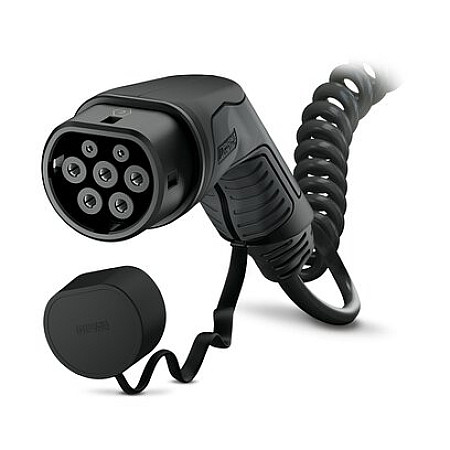 Cablu de incarcare, vehicul electric AC device cable spiral CHARX Connect phases quantity: 3 plug type: 2 4m 22kW 32A 6mm neagra with protective plug DS DS 3 / DS 3 DS 4 II DS 7 DS 9 1ET25-ZKXZK01 10.83- PHOENIX CONTACT PHX1056698