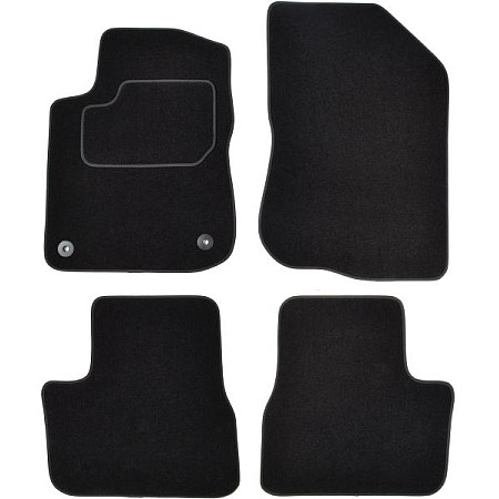 Covoras podea textil Floor mats Velours 4 pcs front/rear set colour neagra PEUGEOT 208 I 03.12-12.19 Saloon MAMMOOTH MMT A041 PGT85 PRM 01