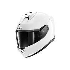Cati integrale Helmet full-face helmet SHARK D-SKWAL 3 BLANK colour glossy/white size L unisex SHARK HE0900E-WHU-L