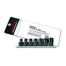 "Set scule Set tubulare impact E-TORX dimensiune tubulara: 1/2"" 7 buc dimensiune cheie E-TORX: E10 E12 E14 E16 E18 E20 E24" TOPTUL GDAG0701