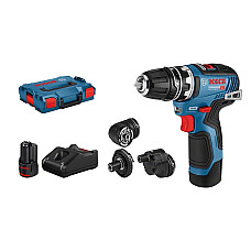 &quot;Surubelnita burghiu Screwdriver machine 1/4&quot;&quot; / 15-10mm / FlexiClick / HEX / wymienny 12V maximum torque: 34 Nm 2x3 Ah Li-Ion set of adaptor katowy&quot; BOSCH 0 601 9H3 000