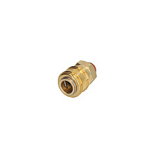 "Elemente si racorduri sisteme pneumatice Quick coupler 1/4"" outer pressure bar: 10bar brass" AIRPRESS 4301505
