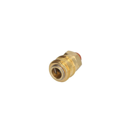 "Elemente si racorduri sisteme pneumatice Quick coupler 1/4"" outer pressure bar: 10bar brass" AIRPRESS 4301505