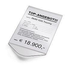 Verificare liste,etichete garaj Sales information board colour: transparent size: A4 vertically EICHNER E-9219-00102