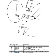 Accesorii si piese masina de echilibrat chei Evert panoul de control CB998B echilibrist numarul parte: 5508043 in sistemul nr 6 EVERT EVERTZT5508043