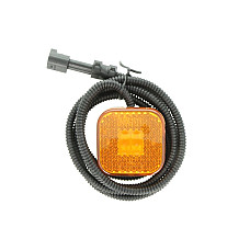 Lampa gabarit Outline marker lights L/R orange LED height 65mm width 65mm hose length 151 24V male connector with wire MAN F2000 L2000 M 2000 L M 2000 M TGA TGS I TGX I 06.93- GIANT 131-MA30271A