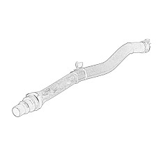 Cuplaj conducta lichid racire Cooling system rubber hose NISSAN NV400 OPEL MOVANO B RENAULT MASTER III 2.3D 02.10- OE RENAULT 14 05 682 98R