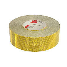 Banda reflectorizanta/contouring PIESE CARGO banda reflectorizanta pentru marcarea contur prelate 51mmx50m / galben / ONU III-gen.EEC 104 / pe partea din spate si laterale CARGOPARTS CARGO-AM01
