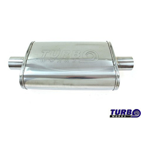 "Toba esapament Exhaust system muffler stainless steel Middle TurboWorks LT 304SS Center 3"" Center 3""" TURBOWORKS TW-TL-315