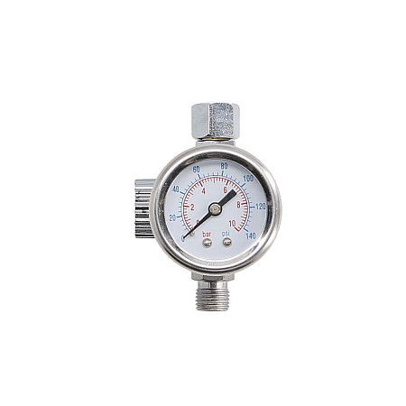 Pistoale pe aer si accesorii Pressure gauge with a manometer for paint guns I05 AIRPRESS 45748-R