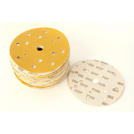 Abrazivi Disc abraziv Hookit disc P240 diametru: 150mm culoare: galben 100buc numar gauri: 15 3M 3M50449P