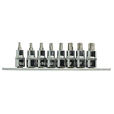 "Set chei tubulare Bit sockets set 1/2"" TORX number of tools: 8pcs T27 T30 T40 T50 T55 T60 T70" PROFITOOL 0X43555MR08